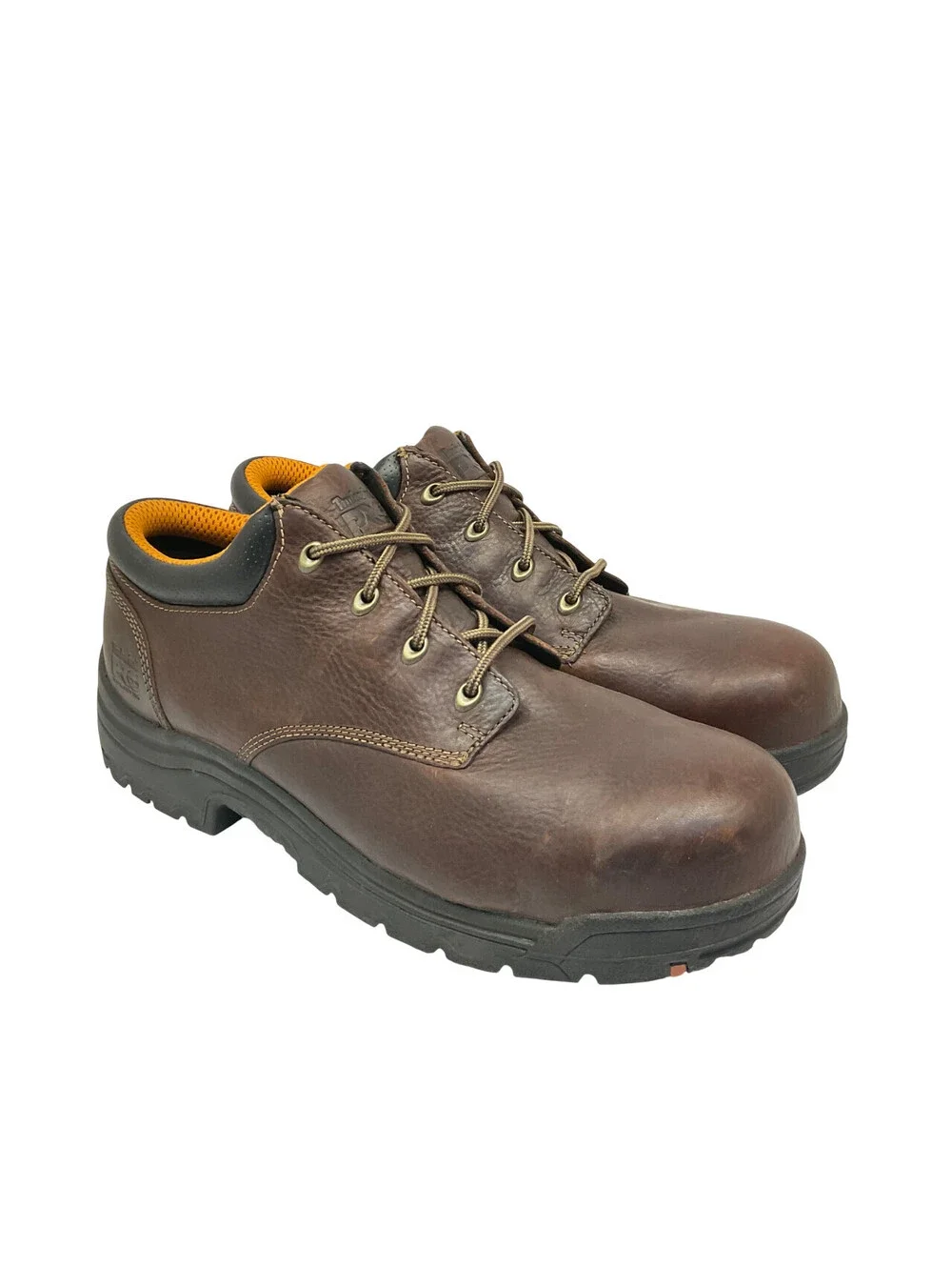 Timberland PRO Men's Low TiTAN Safety Toe WP Work Shoes 47028 Brown Size 14M